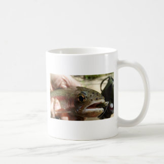 Trout in Hands Coffee Mug