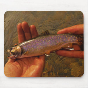 Trout in Hands Mouse Mat