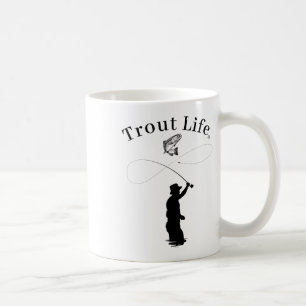 Trout Life Fly Fishing Coffee Mug