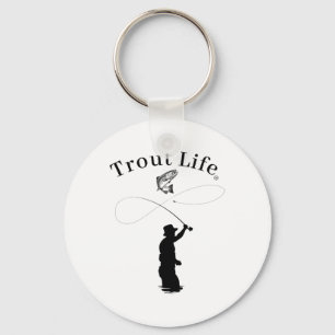 Trout Life Fly Fishing Key Ring