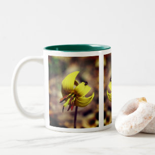 Trout Lily And Friend  Two-Tone Coffee Mug