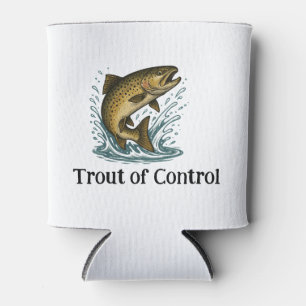 Trout of Control Can Cooler