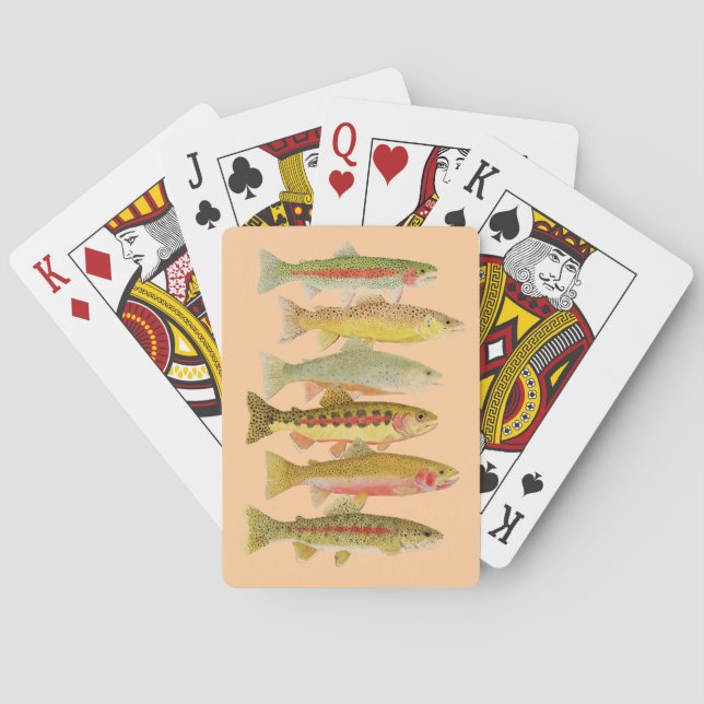 Trout Playing Cards (Back)