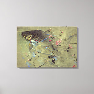 Trout Rising by Joseph Crawhall Canvas Print