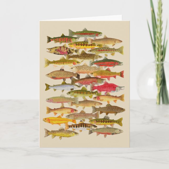 Trout & Salmon Species Card (Front)