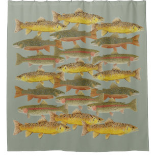 Trout Shower Curtain