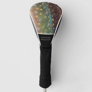 Trout skin fish vintage watercolor pattern golf head cover