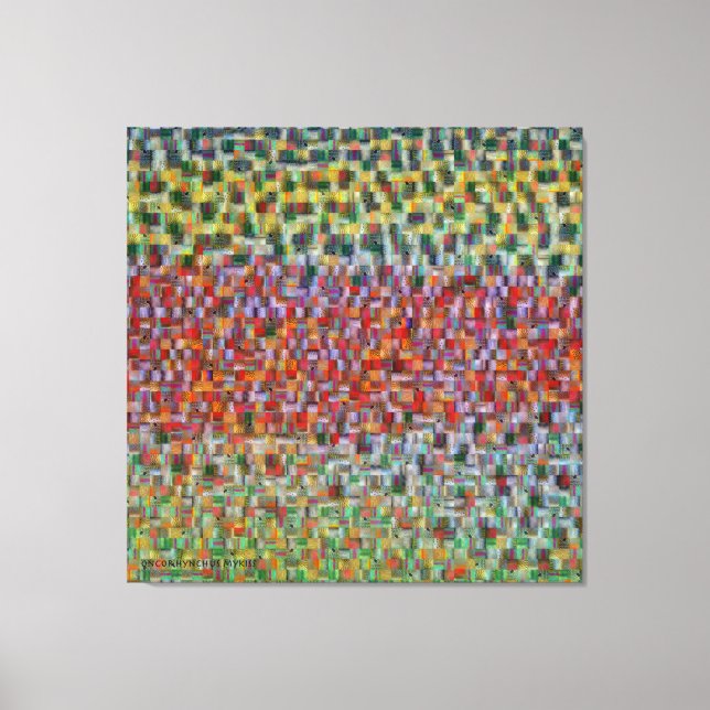 Trout Skin Montage - Rainbow Trout Canvas Print (Front)