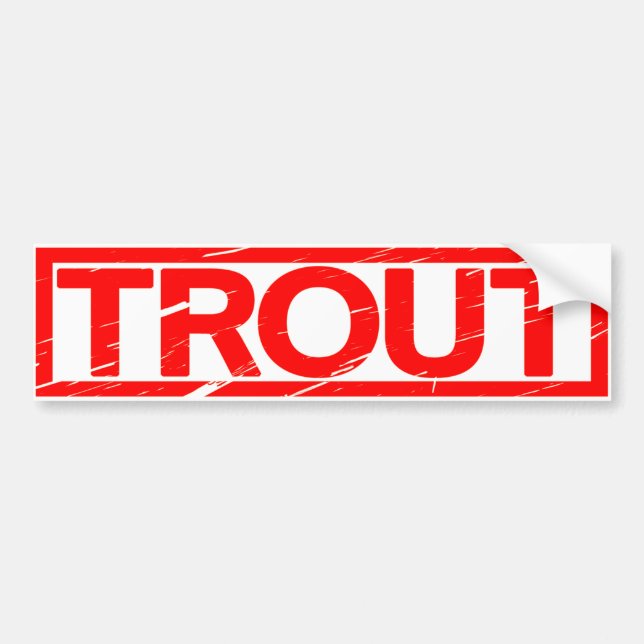 Trout Stamp Bumper Sticker (Front)