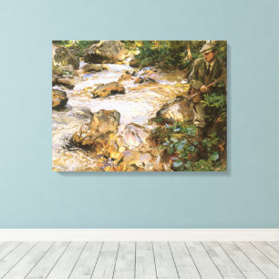 Trout Stream in the Tyrol by John Singer Sargent Canvas Print