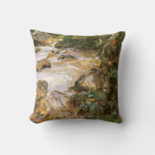 Trout Stream in the Tyrol by John Singer Sargent Cushion