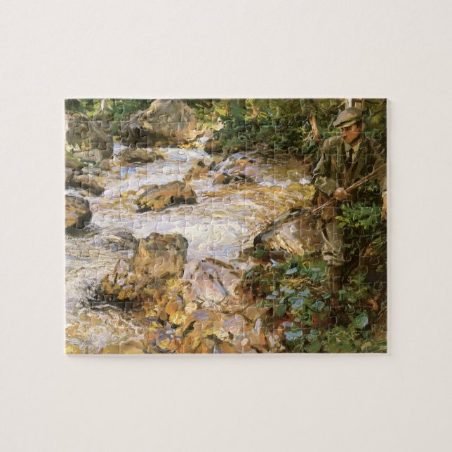 Trout Stream in the Tyrol by John Singer Sargent Jigsaw Puzzle (Horizontal)
