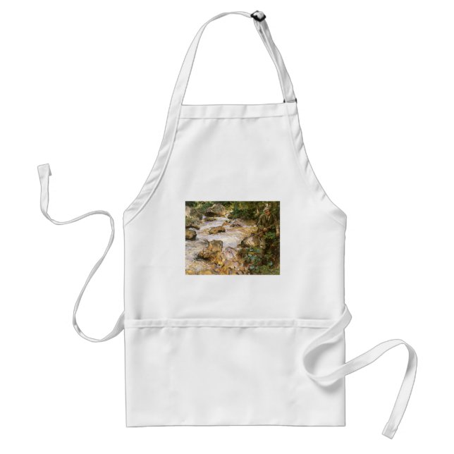 Trout Stream in the Tyrol by John Singer Sargent Standard Apron (Front)