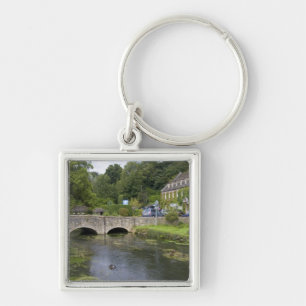 Trout stream in the village of Bibury, Key Ring