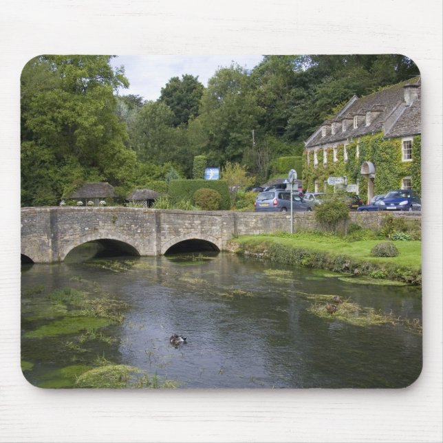 Trout stream in the village of Bibury, Mouse Mat (Front)