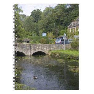 Trout stream in the village of Bibury, Notebook