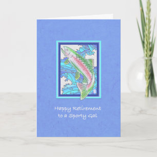 Trout to Sporty Gal Retirement Card
