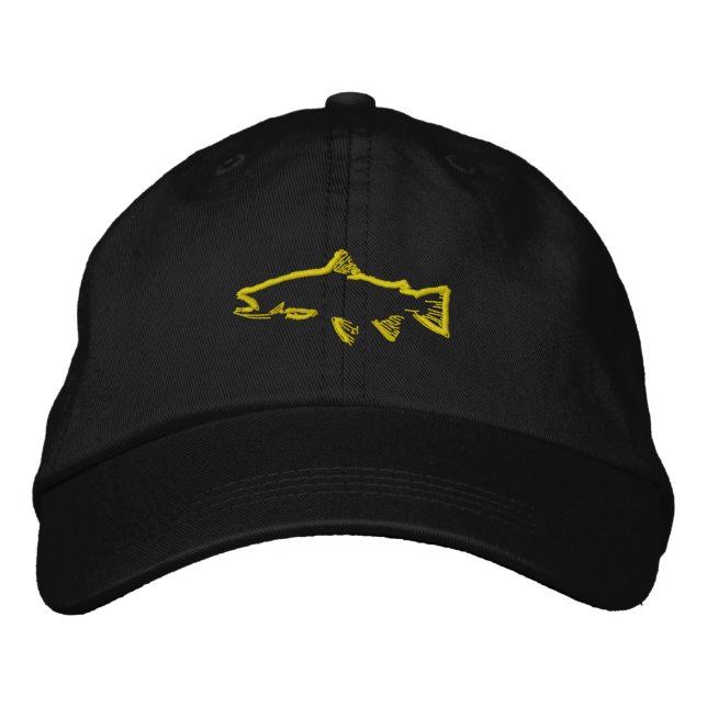 Trout Tracker Hat - Yellow (Front)