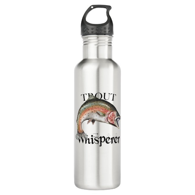 Trout Whisperer 710 Ml Water Bottle (Front)
