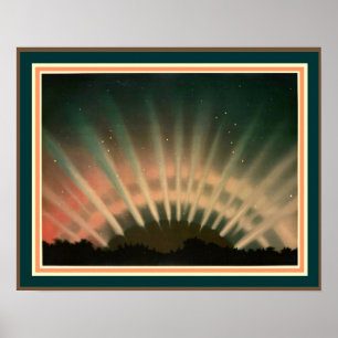 Trouvelot's Aurora Borealis 16 x 20 Poster