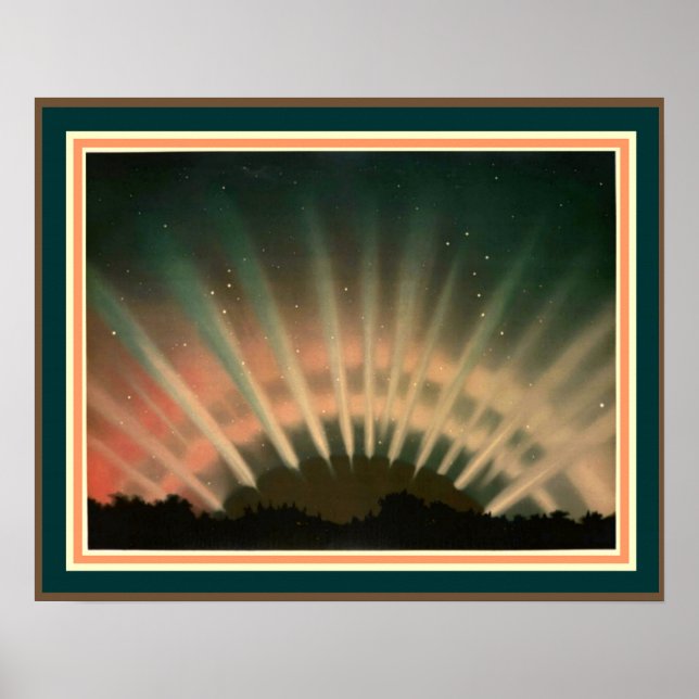 Trouvelot's Aurora Borealis 16 x 20 Poster (Front)