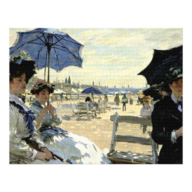 Trouville Beach Photo Print (Front)