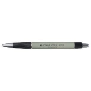 Trouwen - pen getuigen met namen Dried Herb
