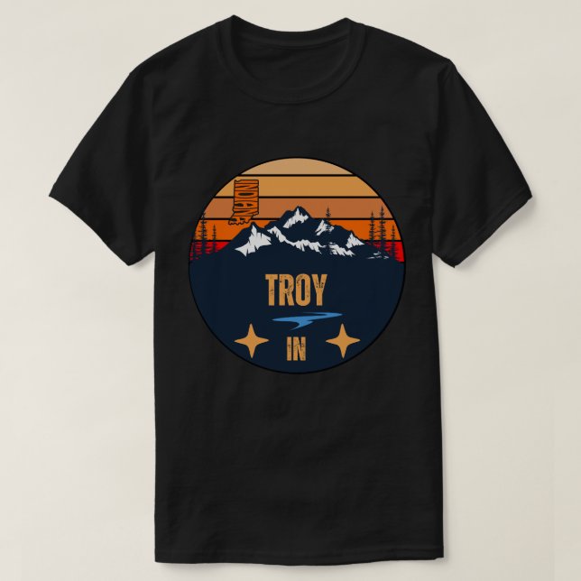 Troy, Indiana T-Shirt (Design Front)