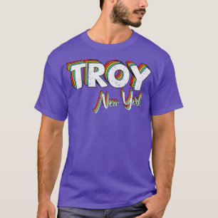 Troy Now York City Vintage Retro Aesthetic T-Shirt
