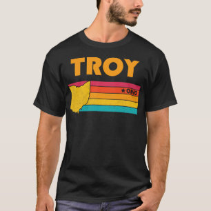 Troy Ohio Vintage Distressed Souvenir T-Shirt