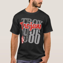 Troy Trojans Black Tee