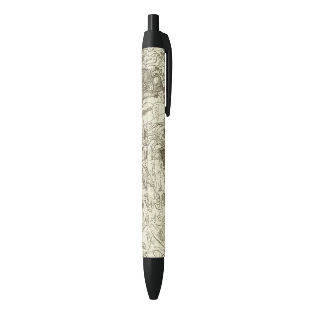 Troyes Black Ink Pen (Bottom (Vertical))
