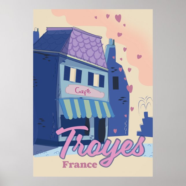 Troyes France travel poster (Front)