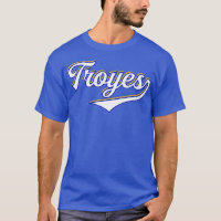 Troyes France Vintage Sports Typography