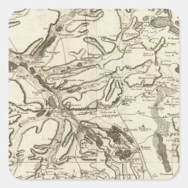 Troyes Square Sticker (Front)