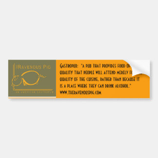 TRP Logo/Gastropub Definition Bumper Sticker