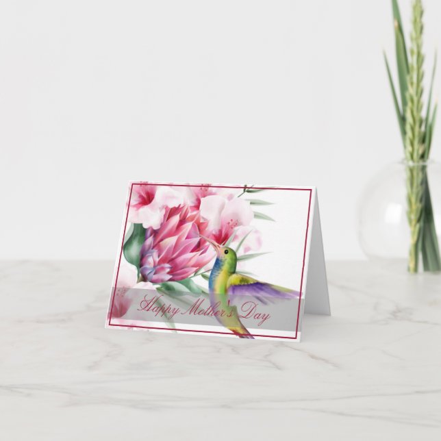 Trropical bird custom  card (Front)