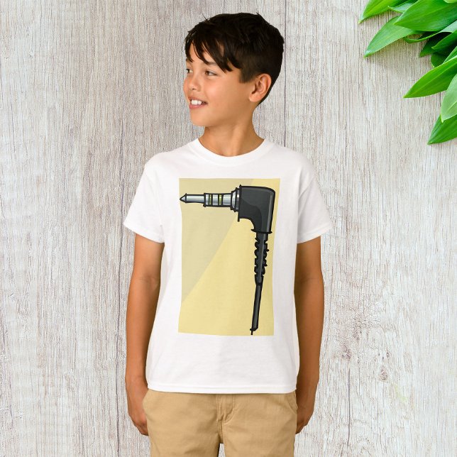 TRRS Audio Jack Connector Tech Gadget Illustration T-Shirt (Creator Uploaded)
