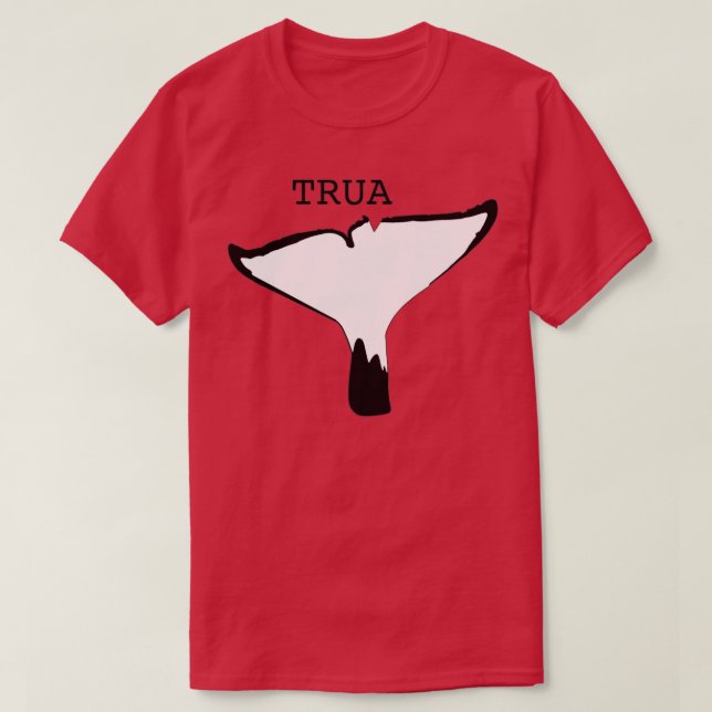 TRUA the killer whales tail flukes T-Shirt (Design Front)