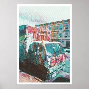 Truck-A-Licious Bang ( graffiti Love ) Poster