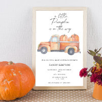 Truck A Little Pumpkin Fall Baby Shower