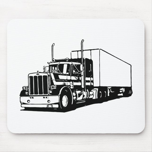 Truck and Dry-van Mouse Mat (Front)