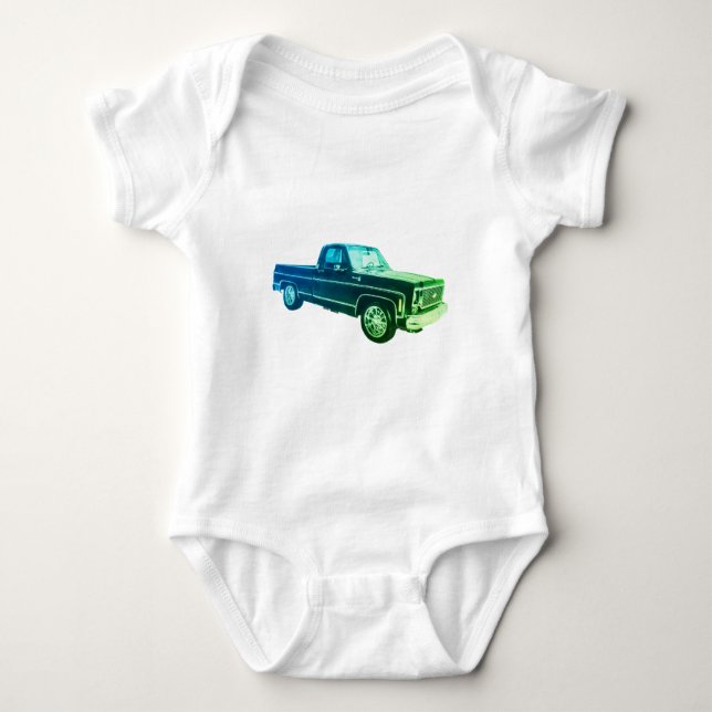 Truck  baby bodysuit (Front)