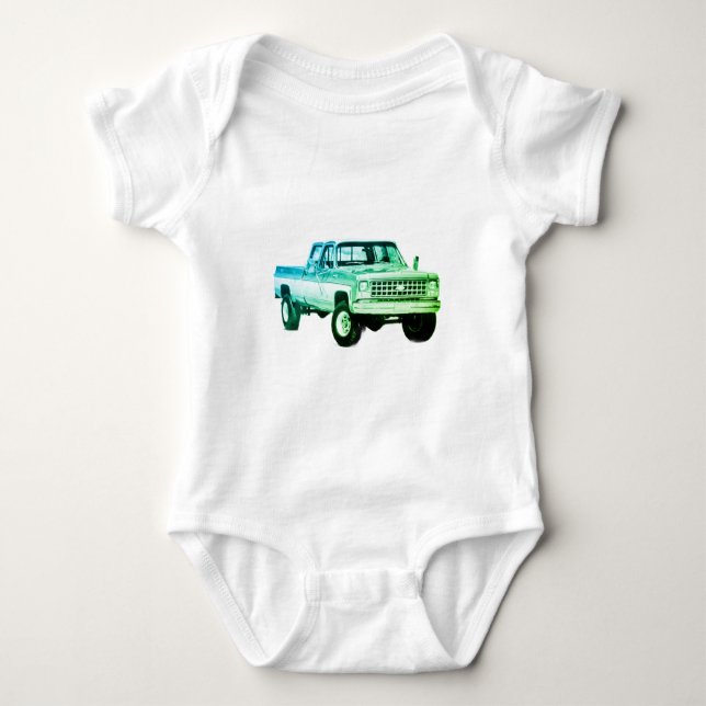 Truck  baby bodysuit (Front)