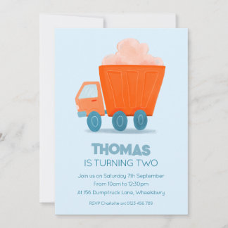 Truck Birthday Invitation, Any Age Invitation