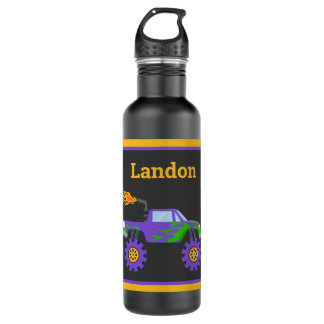 Truck Budget Personalised Name Kids 710 Ml Water Bottle