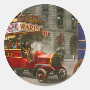 Truck - Bus - The London motor bus 1915 Classic Round Sticker