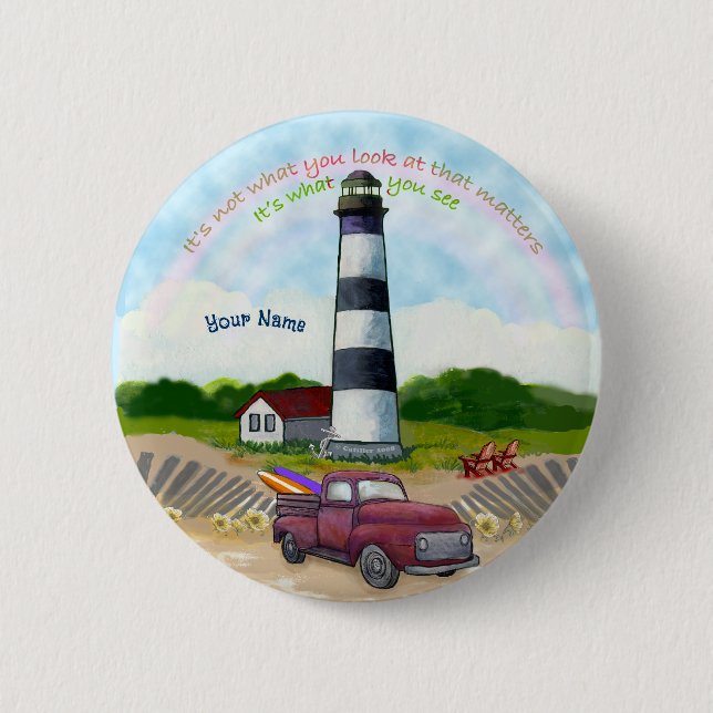 Truck Choice  Lighthouse 6 Cm Round Badge (Front)