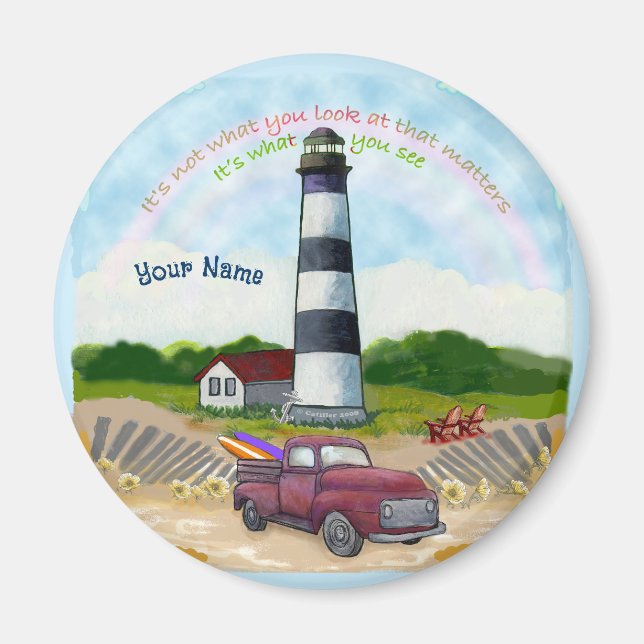Truck Choice  Lighthouse  Magnet (Front)