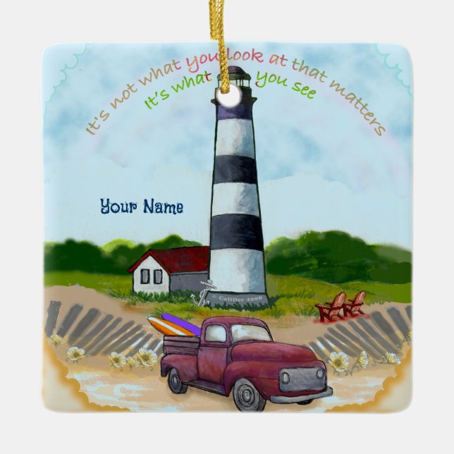 Truck Choice  lighthouse ornament  (Front)